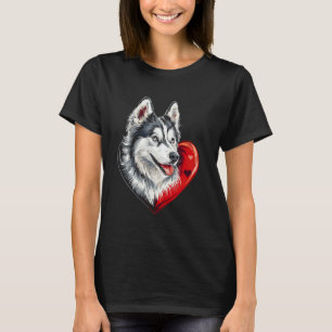 T-shirt Saint Valentin Sibérie Husky
