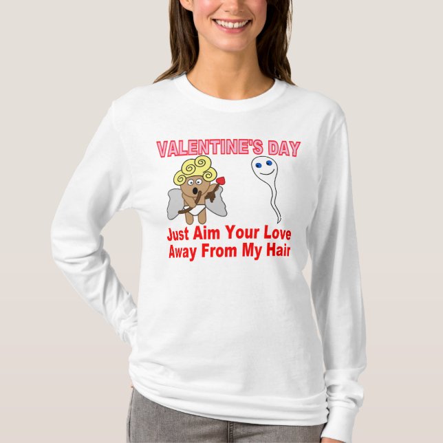 T-shirt Saint-Valentin : Visez votre amour (Devant)