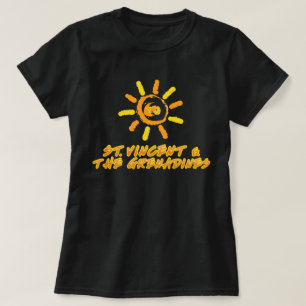 T-shirt Saint-Vincent-et-les Grenadines jaune&orange vif