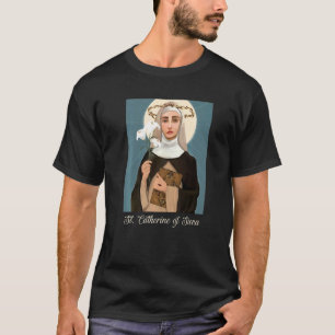 T-shirt Sainte Catherine de Sienne Catholique Pureté Fille