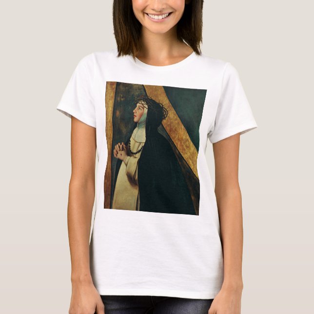 T-shirt Sainte Catherine de Sienne par Juan Bautista Maino (Devant)