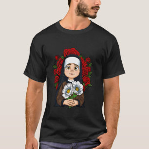 T-shirt Sainte catholique Ste Thérèse de Lisieux pour chré