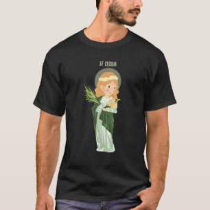 T-shirt Sainte Cécile Patronne Des Musiciens Musique Catho