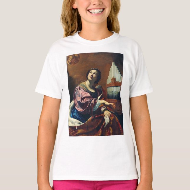 T-shirt Sainte Cécile Premium "Concert céleste" Impression (Devant)