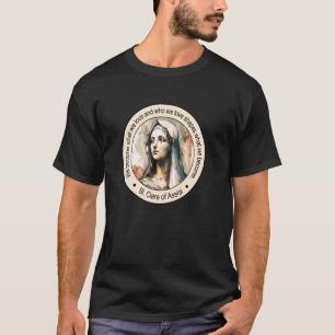 T-shirt Sainte Claire d'Assise Saints catholiques célèbres