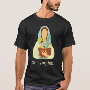 T-shirt Sainte Dymphna Pureté Lys Sainte Patronne Santé Me