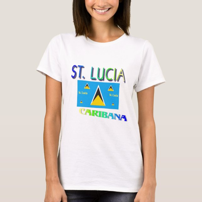 T-shirt Sainte-Lucie (Devant)