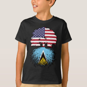 T-shirt Sainte-Lucie Sainte-Lucie Amérique États-Unis Raci