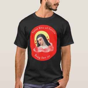 T-shirt Sainte Rita de Cascia Prière Catholique Sainte Pat