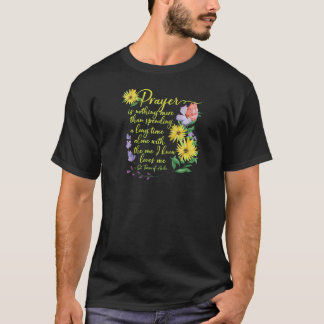 T-shirt Sainte Thérèse d'Avila Citation Belle prière catho