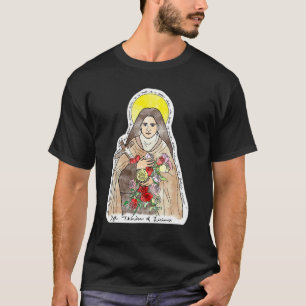 T-shirt Sainte Thérèse de Lisieux Enfants Petite Fleur Ros