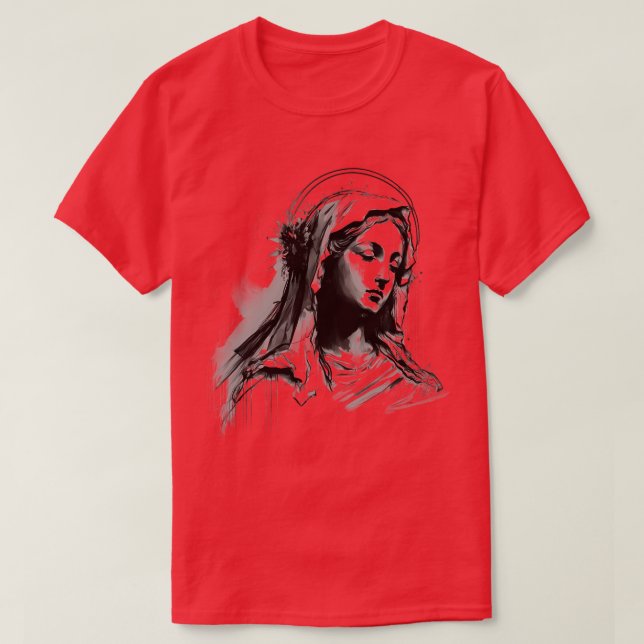 T-shirt Sainte Vierge Marie 2 (Design devant)