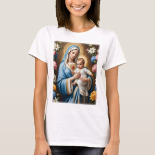T-shirt Sainte Vierge Marie et Bébé Jésus