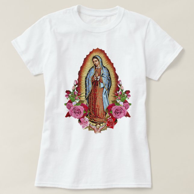 T-shirt Sainte Vierge Marie Notre-Dame de Guadalupe (Design devant)