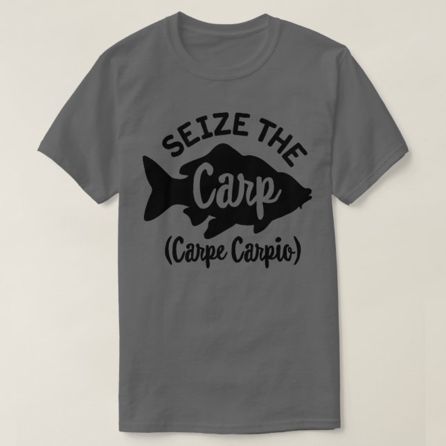 T-shirt Saisir le p jour amusant p pêche pe pio (Design devant)