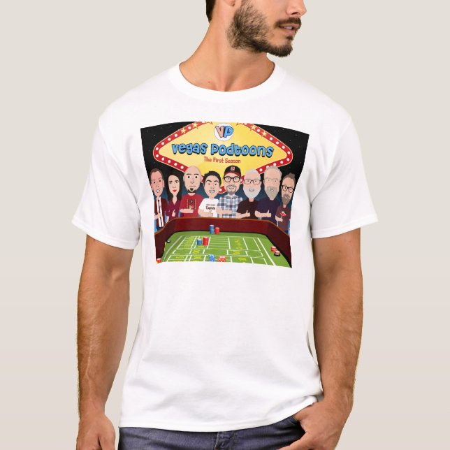 T-shirt Saison 1 de Vegas Podtoons (Devant)