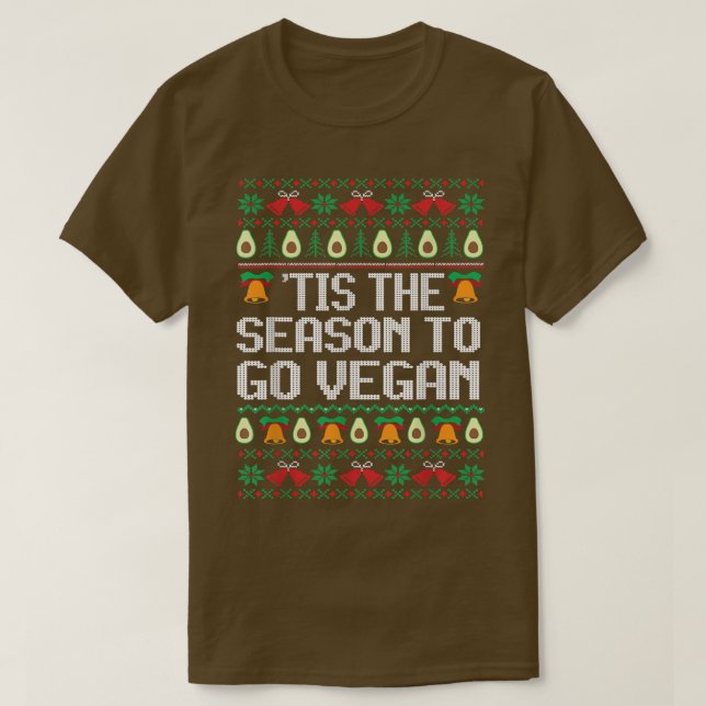 T-shirt Saison Aller Essayer Vegan Avocado Laid Sweater Ch (Design devant)