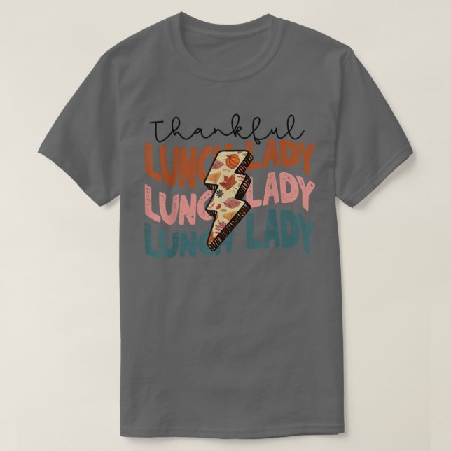 T-shirt Saison Automne Joyeux Déjeuner Lady Thanksgivin (Design devant)