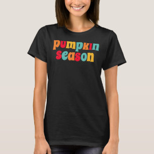 T-shirt Saison Citrouille d'épices Retro Cosy Automne Hygg