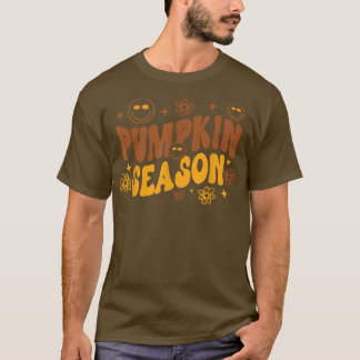 T-shirt Saison citrouille Retro Boho mignonne Automne amou