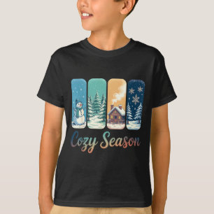 T-shirt Saison Cosy Cabane Merveilleux Hiver Bonhomme de N