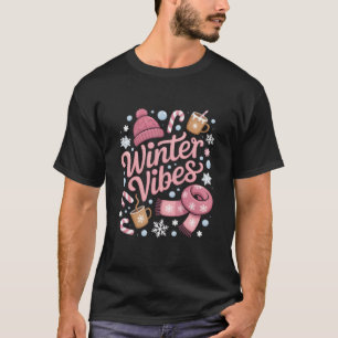 T-shirt Saison d'ambiance hivernale Météo froide Bonjour l