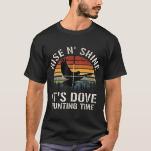 T-shirt Saison de chasse à la colombe du coucher du soleil