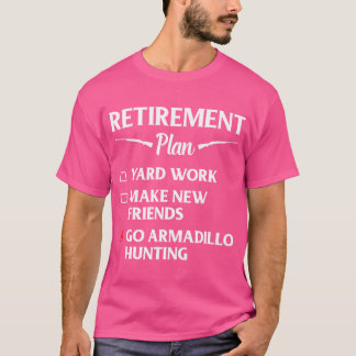 T-shirt Saison de chasse Armadillo Retraite Chasseur drôle