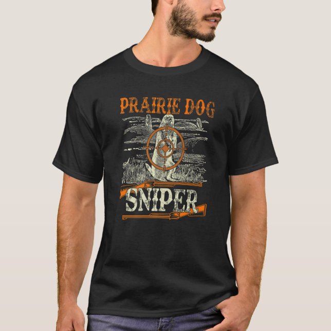 T-shirt Saison de chasse au nid de chien des Prairies (Devant)