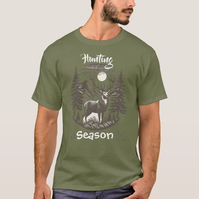 T-shirt Saison de chasse Nature (Devant)