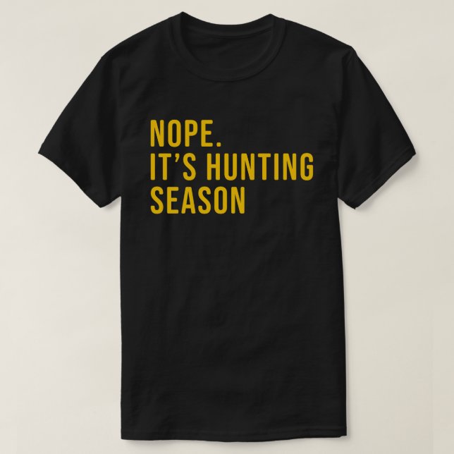 T-shirt Saison de chasses amusantes pour hommes (Design devant)