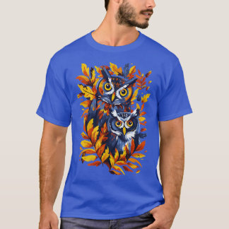 T-shirt Saison de chute de hibou