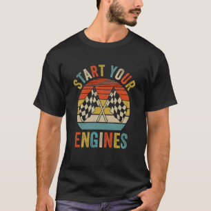 T-shirt Saison De Course Voiture Ventilateurs Hommes Femme