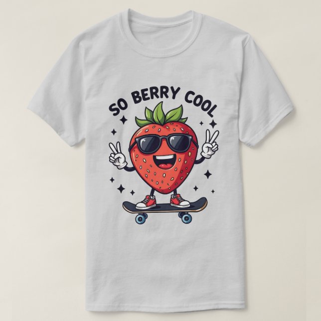 T-shirt Saison de fraises Cool Berry (Design devant)