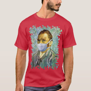 T-shirt Saison de grippe Van Gogh Autoportrait avec masque