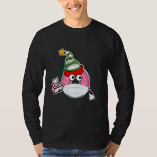 T-shirt Saison de Noël du Masque Visage de Donut