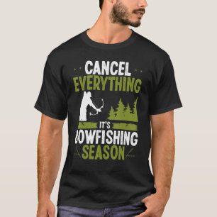 T-shirt Saison de pêche à l'arc Aérobateau Pêcheur Chasseu