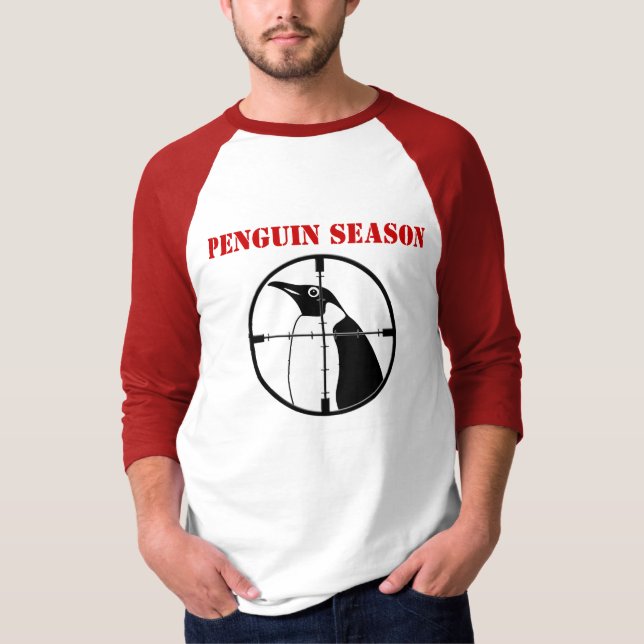 T-shirt Saison de pingouin (Devant)