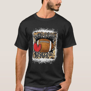 T-shirt Saison de Touchdown Bleu Jeu de léopard Jour Footb