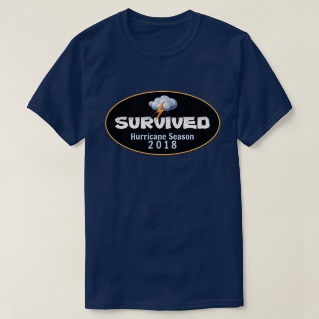 T-shirt saison des ouragans survécue 2018 (Design devant)