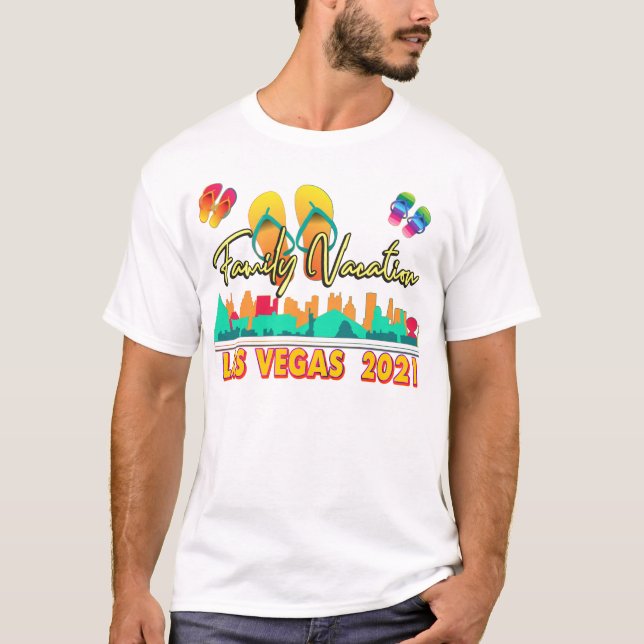 T-shirt Saison d'été T-Shi de Las Vegas Family Vacation 20 (Devant)
