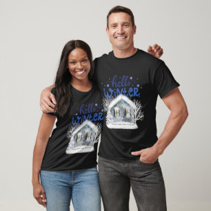 T-shirt Saison d'hiver Mens & Femmes Chemises Snowmen T-Sh