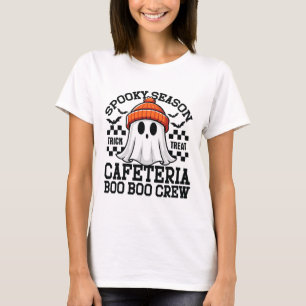 T-shirt Saison éffrayante A Cafétéria Boo Crew Enseignant