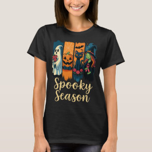 T-shirt Saison éffrayante avec sensibilisation à l'Hallowe