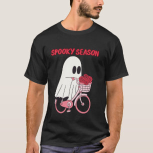 T-shirt Saison effrayante Chat fantôme mignon 1