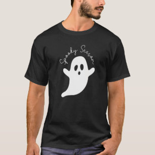 T-shirt Saison Éffrayante du Fantôme mignon Hey Boo Pumkin