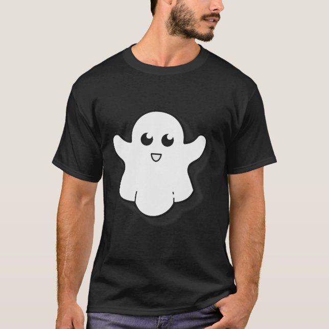 T-shirt Saison Éffrayante Halloween Ghost Cute Ghost (Devant)
