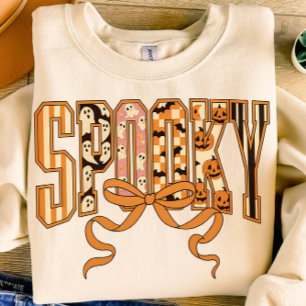 T-shirt Saison éffrayante Halloween Ghosts Citrouille Desi