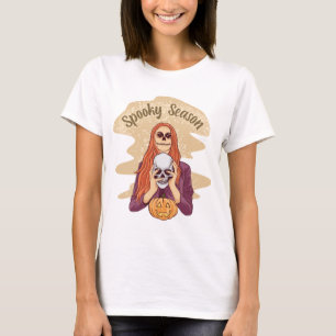 T-shirt Saison éffrayante Halloween Super Citrouille mou F