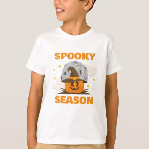 T-shirt Saison éffrayante Mare Orange Citrouille Halloween